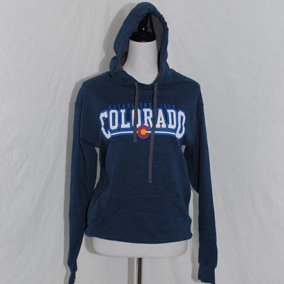 Colorado Hoodie Sweatshirt Kangaroo Pocket Fruit of the Loom UNISEX Medium - Picture 1 of 8